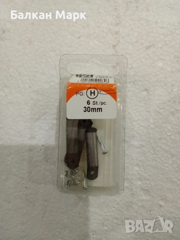 Професионални немски пружинни скоби, пластини за рамкиране (синя стомана) – 6 бр.,2 размера , снимка 2 - Картини - 53621566