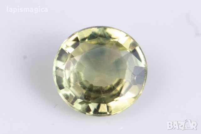 Зелен сапфир 0.29ct 3.9mm нагряван кръгла шлифовка №6