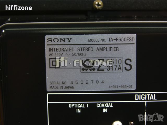 УСИЛВАТЕЛ  Sony ta-f650esd , снимка 10 - Ресийвъри, усилватели, смесителни пултове - 46111284