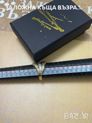 Златен Пръстен - 14 Карата , снимка 3 - Пръстени - 52929950