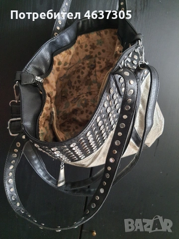 маркова сребриста чанта с камъни, снимка 2 - Чанти - 53685514