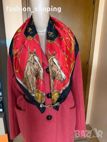 Палто Weekend Max Mara, цвят корал, размер 46 IT, снимка 16 - Палта, манта - 39359810