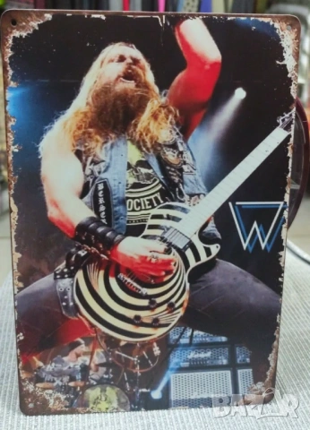 Zakk Wylde on stage-метална табела(плакет), снимка 2 - Китари - 54084639
