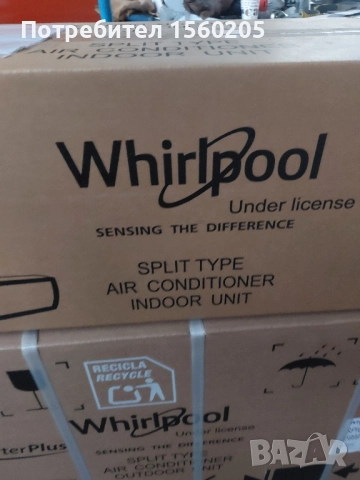 климатик Whirpool 6то чуство, снимка 2 - Климатици - 52347405