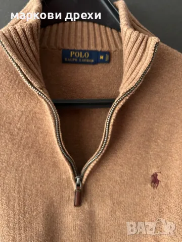 POLO RALPH LAUREN Wool sweater with embroidered logo M, снимка 8 - Пуловери - 49189750