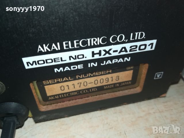 AKAI HX-A201 DECK-MADE IN JAPAN-ВНОС SWISS 0707241017, снимка 16 - Декове - 46498510