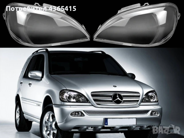 Стъкла за фарове на Mercedes ML W163 Facelift (2001-2005)