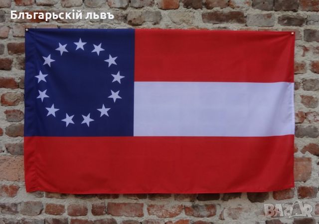 Знаме на Конфедеративни американски щати (1861-1863), снимка 1 - Други ценни предмети - 45892541