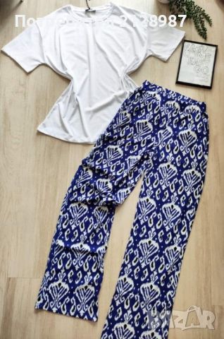 комплект блуза и панталони, снимка 1 - Комплекти - 45439142