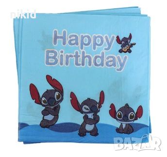 Лило и Стич stitch 10 парти салфетки рожден ден, снимка 4 - Други - 38160521