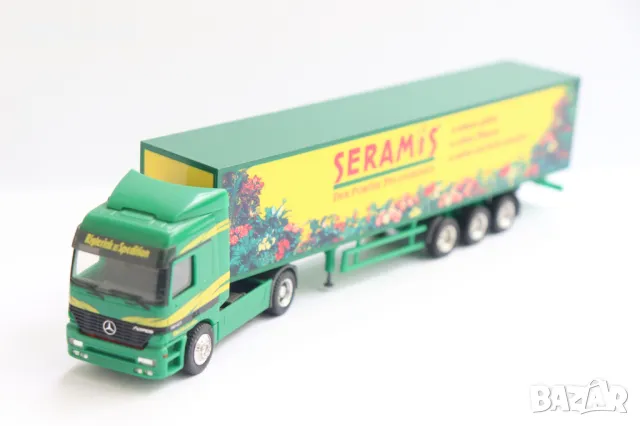 HERPA 1:87 H0 MERCEDES ACTROS КАМИОН TIR МОДЕЛ KОЛИЧКА, снимка 4 - Колекции - 50044695