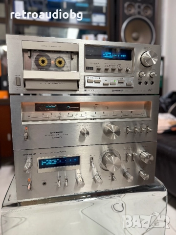 🔊ТОП ретро аудио сет - система PIONEER усилвател SA-7800, тунер ST-7800, дек CT-F850 - синя серия🔊, снимка 1