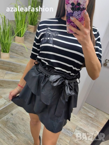 Дамски сет блуза с пола, снимка 2 - Комплекти - 52733677