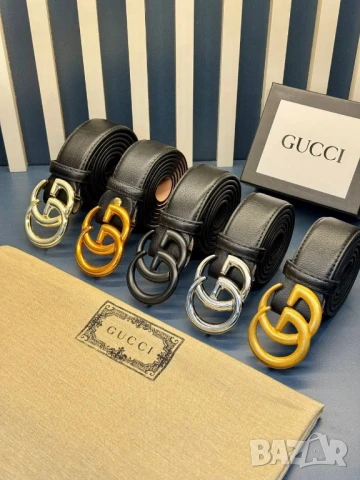 колани от естествена кожа в кутия gucci , снимка 4 - Колани - 50596308