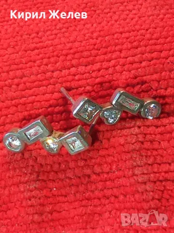 ФЕШЪН АРТ СКЪПОЦЕННИ ОБЕЦИ от БЛАГОРОДНА СТОМАНА с БЯЛА ПОЗЛАТА и ФАСЕТИРАН ПЛАНИНСКИ КРИСТАЛ 48647, снимка 14 - Обеци - 49704525