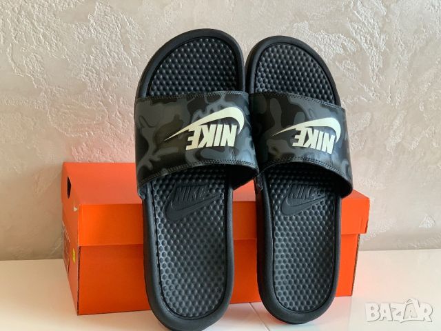 Оригинални чехли Nike Benassi Just Do It  | 45 номер 29см, снимка 3 - Мъжки чехли - 46668084