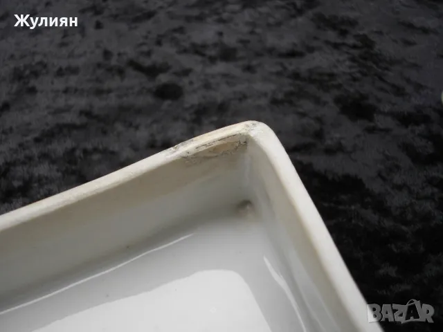 СТАРА БЪЛГАРСКА ПОРЦЕЛАНОВА КУТИЯ ЗА БИЖУТА СИП , снимка 6 - Антикварни и старинни предмети - 49959870