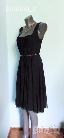 Два различни броя / Памучна и Тюлена маркова рокля с гол гръб "H&M" и "Vila" , снимка 14 - Рокли - 52387084