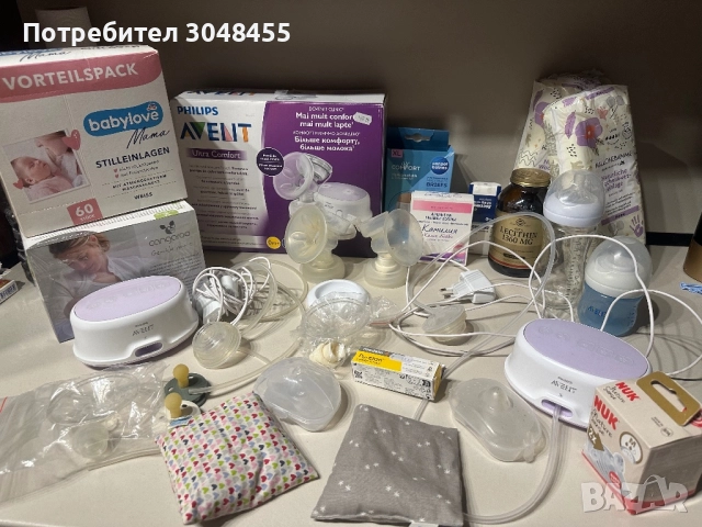 Две електрически помпи и аксесоари за мама и бебе 