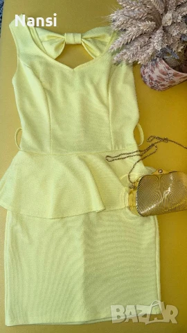 Прекрасна стилна рокля с ефектен гръб с панделка, снимка 7 - Рокли - 50956190