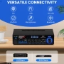 Компактен 360W Bluetooth Усилвател HiFi с LCD и FM Радио, снимка 7