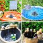 Нов Слънчев фонтан AISITIN 4.5W с 4 дюзи за градина двор Водна помпа , снимка 7