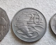 Австралия. Лот .5, 10 ,20, 50 цента. 4  бройки. С ликът на Елизабет II , като млада., снимка 3