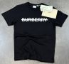 Нови мъжки тениски Burberry в черен цвят, снимка 1 - Тениски - 45202690