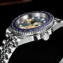 PAGANI DESIGN автоматичен часовник с Японски механизъм SEIKO NH34 GMT,стъкло сапфир,водоустойчив, снимка 3
