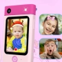 Образователен детски телефон с игри и камера 180° – Smart Phone за деца 3–7 г., с музика и игри, снимка 7
