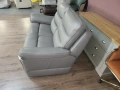 Сив кожен диван двойка La-z-boy, снимка 3