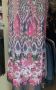 Красива рокля в сиво-розови цветове шифон с подплата, снимка 3