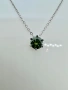Сребърно колие с мойсанит (Диамант) 1 карат, снимка 3