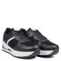 Дамски маратонки с в черен цвят с бяла подметка W014233 black, снимка 4