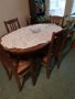 маса с четири стола, запазена, снимка 1 - Маси - 45646659