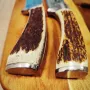 Ловни масивни ножове с дръжки от еленов рог, снимка 12