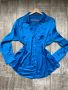 Разкошна нова синя сатенена елегантна риза zara Zara Зара  , снимка 7