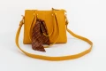 Класическа дамска чанта AMORE Giulia - Mustard, снимка 5