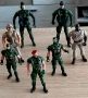 Ретро военни фигури,с подвижни части, снимка 1