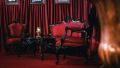 Луксозно червено двойно кресло ( наргиле бар, заведение, хотел ), снимка 1 - Дивани и мека мебел - 45688546