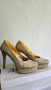 Златни обувки на ток, снимка 2