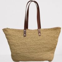 Плетена ръчно, нова чанта - лятна градска, плажна, снимка 2 - Чанти - 46011783