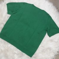 СТРАХОТНА зелена блуза от фино еластично плетиво , снимка 4 - Тениски - 45076362