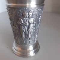 Немски чаши за ракия от калай Antik * Vintage, снимка 3 - Антикварни и старинни предмети - 45344800