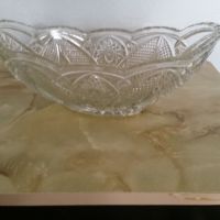 Голяма стъклена купа, фруктиера, снимка 1 - Аксесоари за кухня - 45495248