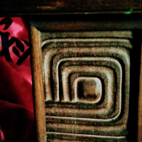ШИНГОНСКА РЕШЕТКА на мантрите, произход Япония, творение от знаков манастир в планината Коя, снимка 1 - Декорация за дома - 44937284