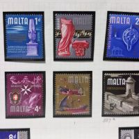 Пощенски марки - Малта 1965, снимка 2 - Филателия - 45463868
