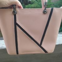 Нова кожена чанта розова чанта подарък, снимка 5 - Чанти - 45430887