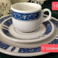 Марина блу- комплект чайниче и троен сет, снимка 2 - Чаши - 45296773