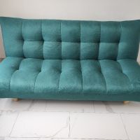 Практичен диван - зелен клик клак 184х85х99см, снимка 4 - Дивани и мека мебел - 45707364